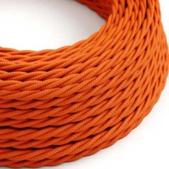 Câble luminaire torsadé Orange