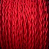 Câble luminaire torsadé rouge feu