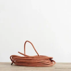 Câble textile rond cuivre pailleté