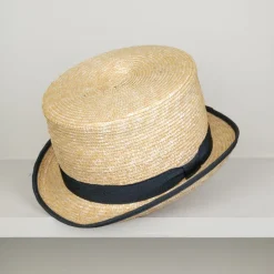 Chapeau Haut de forme en paille tressée