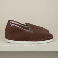 Chaussons Charentaises croute de cuir