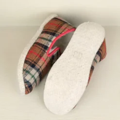Chaussons Charentaises traditionnels écossais