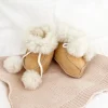 Chaussons fourrés bébé en mérinos