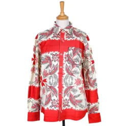 Chemise épis de blé rouge