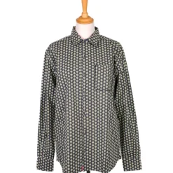 Chemise provençale à bordures fleuries