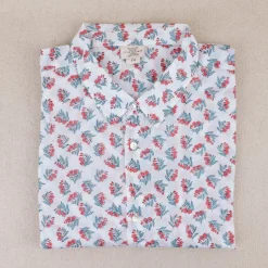 Chemise provençale fleurs de laurier
