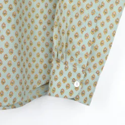 Chemise provençale motif Calisson Menthe
