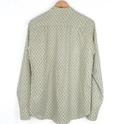 Chemise provençale motif Calisson Menthe