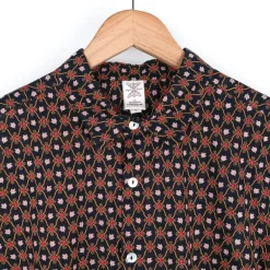 Chemise provençale treille noir