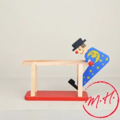 Clown barres parallèles en bois