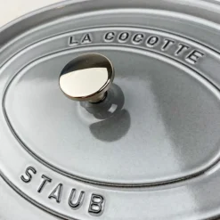 Cocotte en fonte ovale gris graphite