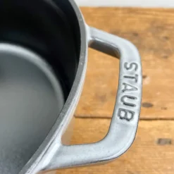 Cocotte en fonte ronde gris graphite