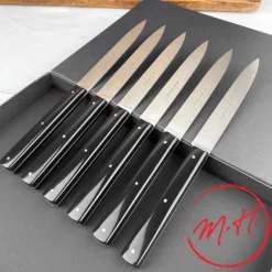 Coffret 6 couteaux de table noirs Richelieu