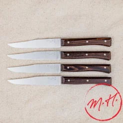Coffret de 4 couteaux de table Opinel facette en Frêne Sombre