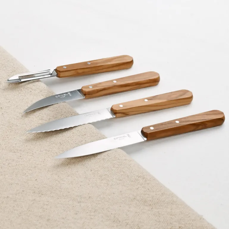 Coffret "Essentiels" d'Opinel en olivier