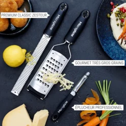 Coffret Éplucheur/Zester/Gros grains