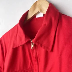 Combinaison de travail rouge métiers du feu