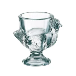 Coquetier poule en verre