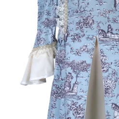 Costume de marquise en jouy bleu