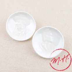 Coupelles Mistral & Arlésienne unie Blanc
