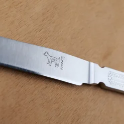 Couteau Chien Lame inox plein manche metal