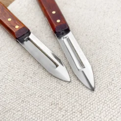 Couteau économe Nogent manche en bois