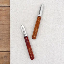 Couteau économe Nogent manche en bois