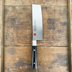 Couteau japonais Nakiri lame damas