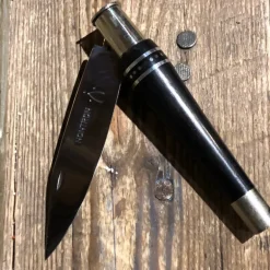 Couteau Nontron n°25 manche ébène/alu