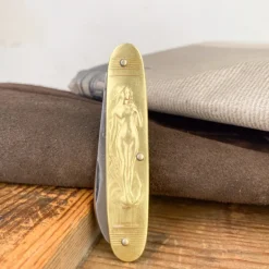 Couteau pliant en laiton Vénus