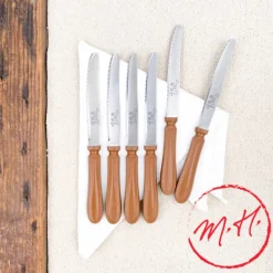 Couteaux chien caramel (x6)