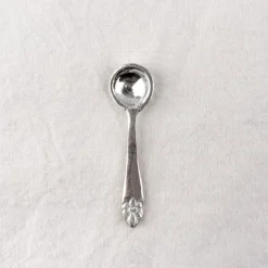 Cuillère à sel en laiton chromé