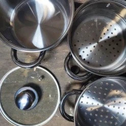 Cuit-vapeur 3 niveaux inox