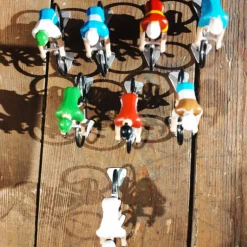 Cycliste peint