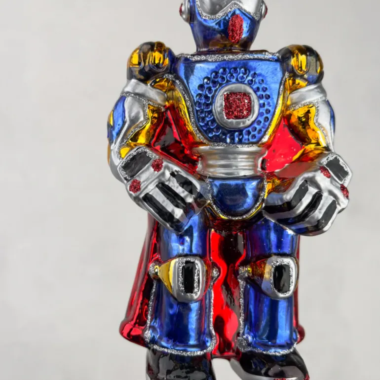 Décoration de noël verre soufflé Robot