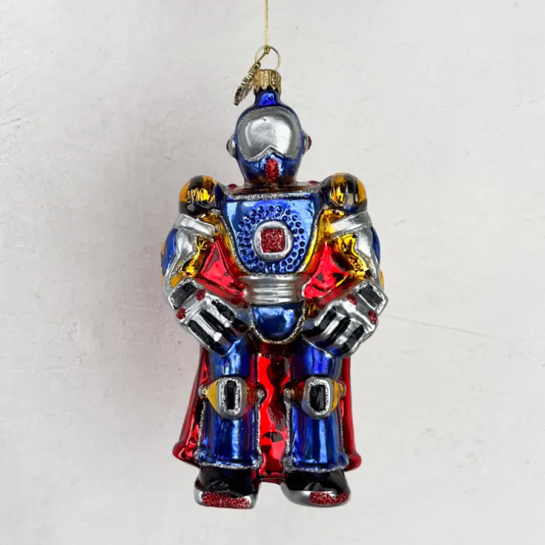 Décoration de noël verre soufflé Robot