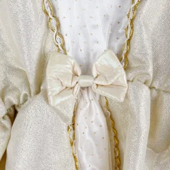 Déguisement robe de princesse dorée à cape