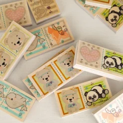 Dominos animaux en bois
