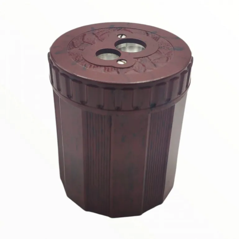 Double taille-crayon bordeaux