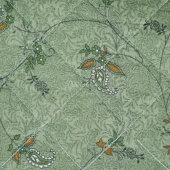 Édredon vert à fleurs