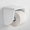 Dérouleur de papier toilette en porcelaine blanche