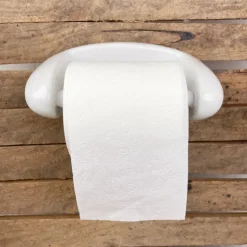 Dérouleur papier toilette en porcelaine