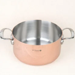 Faitout avec couvercle cuivre prima matera induction ø 24cm