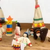 Figurines indiens et leur camp