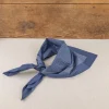 Foulard de travail calicot bleu à pois blanc
