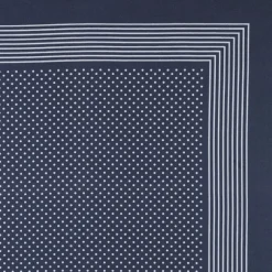 Foulard de travail calicot bleu à pois blanc
