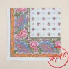 Foulard provençal blanc et rose