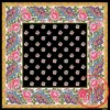 Foulard provençal rose et noir Souleiado