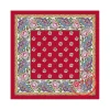 Foulard provençal roses rouge Souleiado