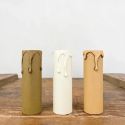 Fourreau imitation bougie avec gouttes E14